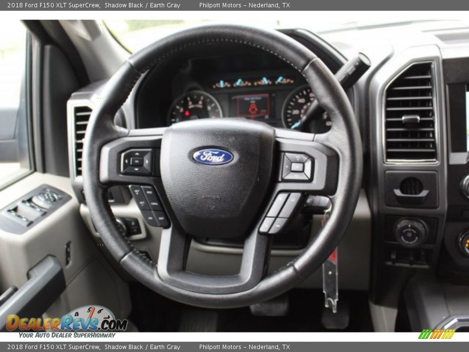 2018 Ford F150 XLT SuperCrew Shadow Black / Earth Gray Photo #23