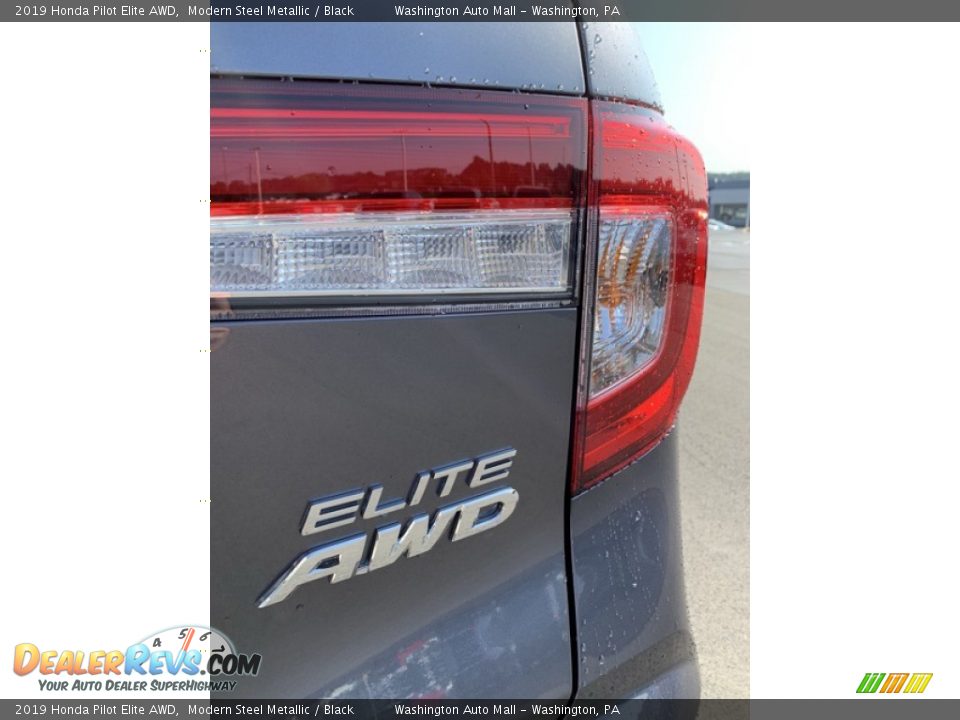 2019 Honda Pilot Elite AWD Modern Steel Metallic / Black Photo #25