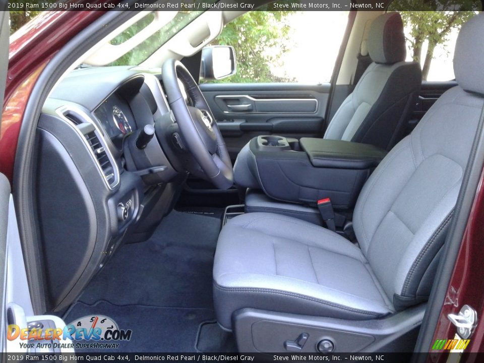 2019 Ram 1500 Big Horn Quad Cab 4x4 Delmonico Red Pearl / Black/Diesel Gray Photo #9