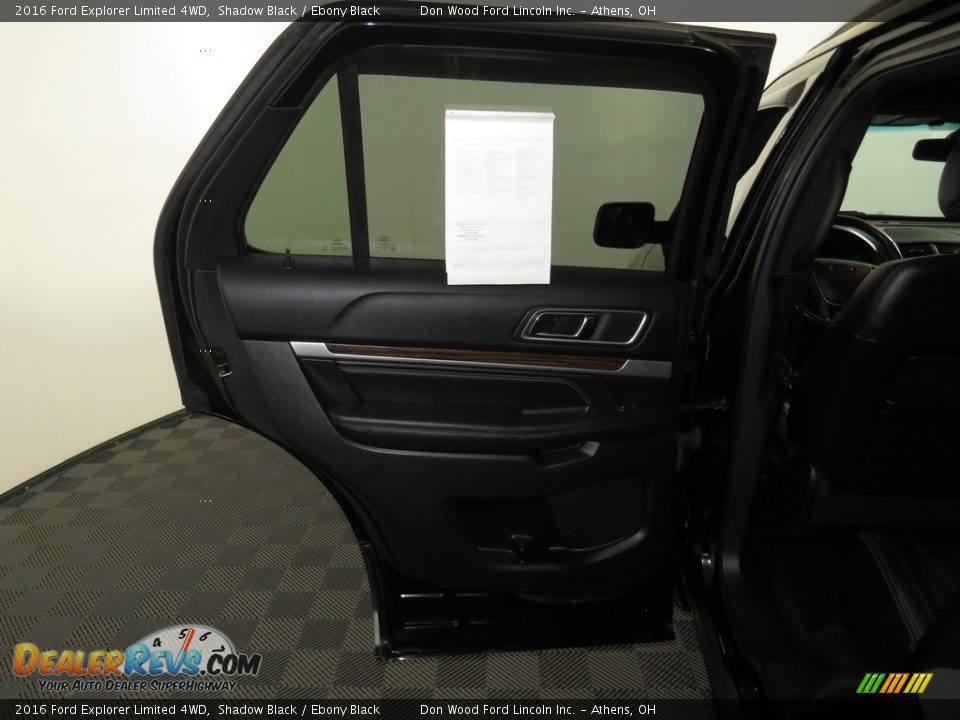 2016 Ford Explorer Limited 4WD Shadow Black / Ebony Black Photo #23