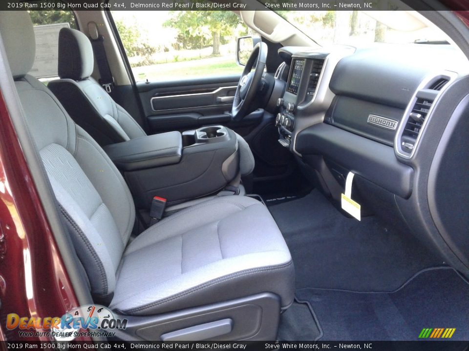 2019 Ram 1500 Big Horn Quad Cab 4x4 Delmonico Red Pearl / Black/Diesel Gray Photo #13