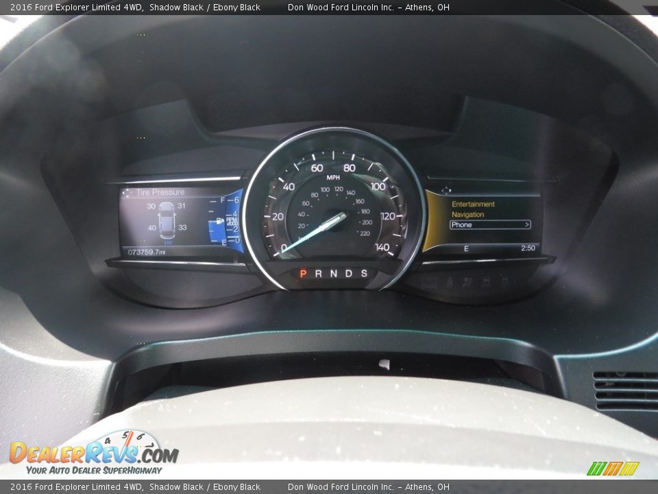 2016 Ford Explorer Limited 4WD Shadow Black / Ebony Black Photo #31