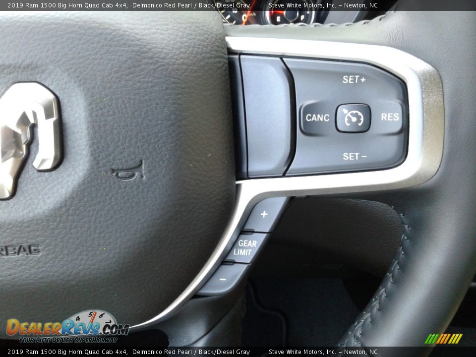 2019 Ram 1500 Big Horn Quad Cab 4x4 Delmonico Red Pearl / Black/Diesel Gray Photo #17