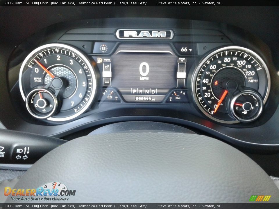 2019 Ram 1500 Big Horn Quad Cab 4x4 Delmonico Red Pearl / Black/Diesel Gray Photo #18