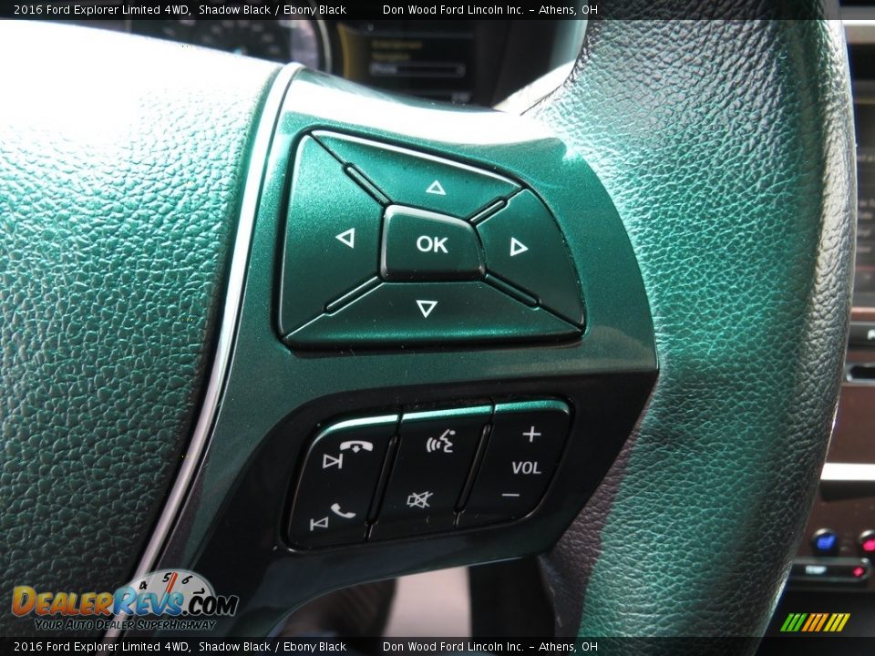 2016 Ford Explorer Limited 4WD Shadow Black / Ebony Black Photo #36