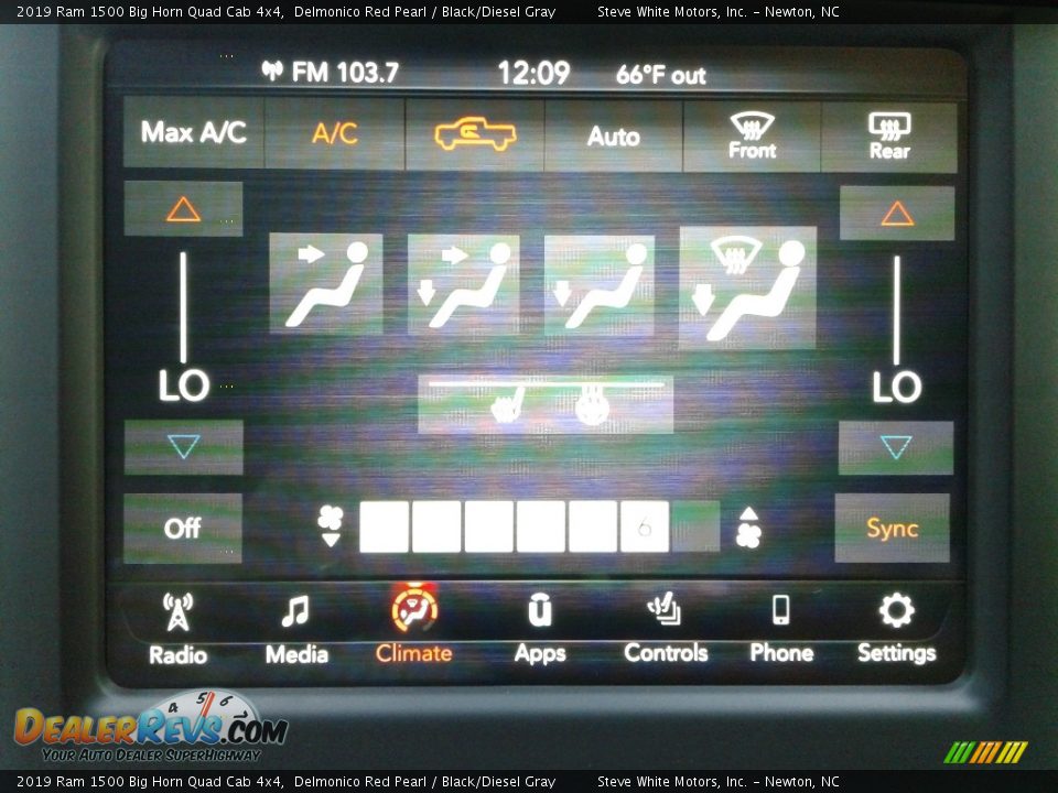 2019 Ram 1500 Big Horn Quad Cab 4x4 Delmonico Red Pearl / Black/Diesel Gray Photo #22