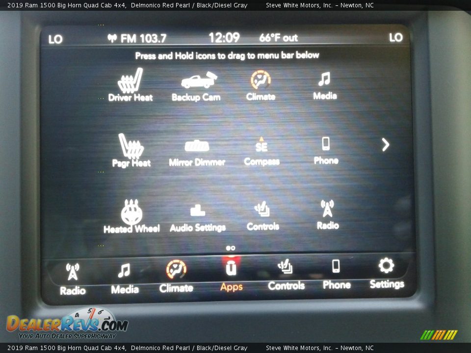 2019 Ram 1500 Big Horn Quad Cab 4x4 Delmonico Red Pearl / Black/Diesel Gray Photo #24