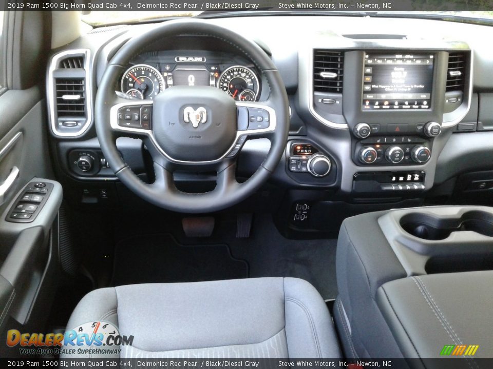 2019 Ram 1500 Big Horn Quad Cab 4x4 Delmonico Red Pearl / Black/Diesel Gray Photo #29