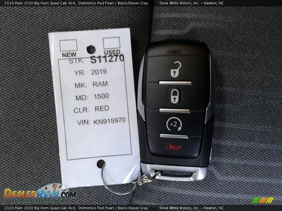 2019 Ram 1500 Big Horn Quad Cab 4x4 Delmonico Red Pearl / Black/Diesel Gray Photo #30