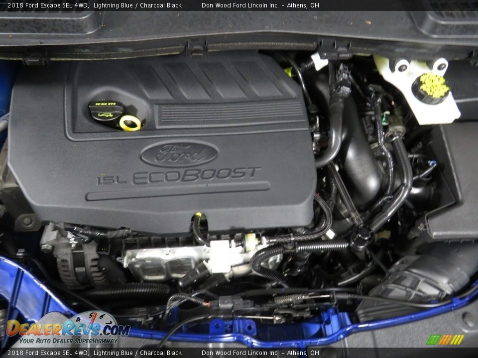 2018 Ford Escape SEL 4WD Lightning Blue / Charcoal Black Photo #6