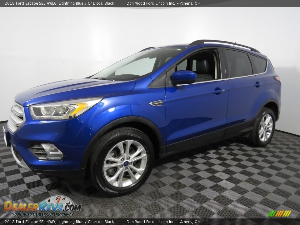 2018 Ford Escape SEL 4WD Lightning Blue / Charcoal Black Photo #7