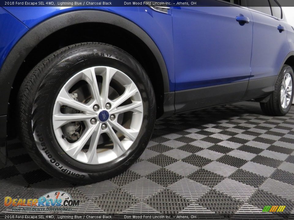 2018 Ford Escape SEL 4WD Lightning Blue / Charcoal Black Photo #8