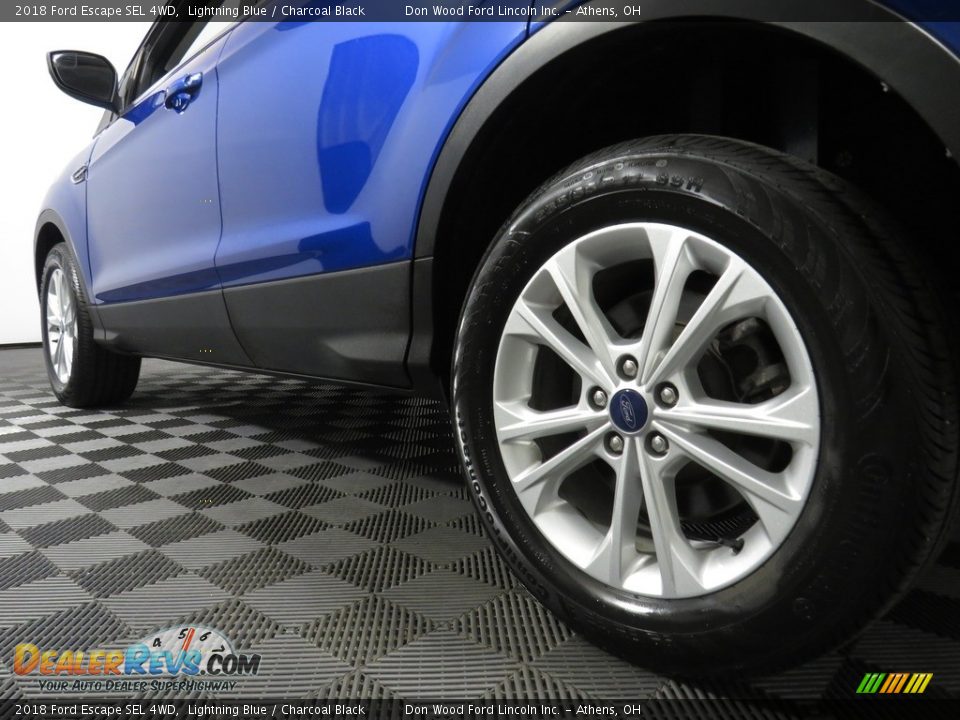 2018 Ford Escape SEL 4WD Lightning Blue / Charcoal Black Photo #10