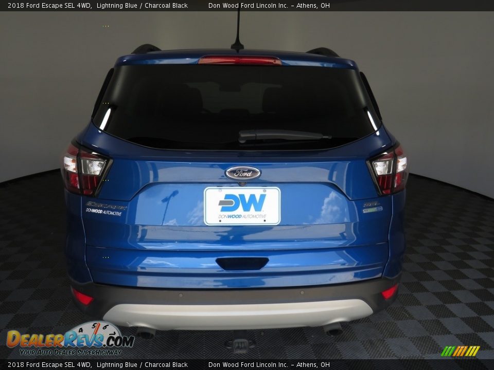 2018 Ford Escape SEL 4WD Lightning Blue / Charcoal Black Photo #11