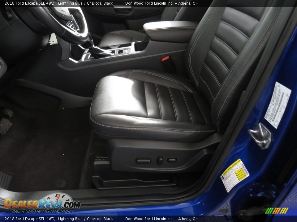 2018 Ford Escape SEL 4WD Lightning Blue / Charcoal Black Photo #18
