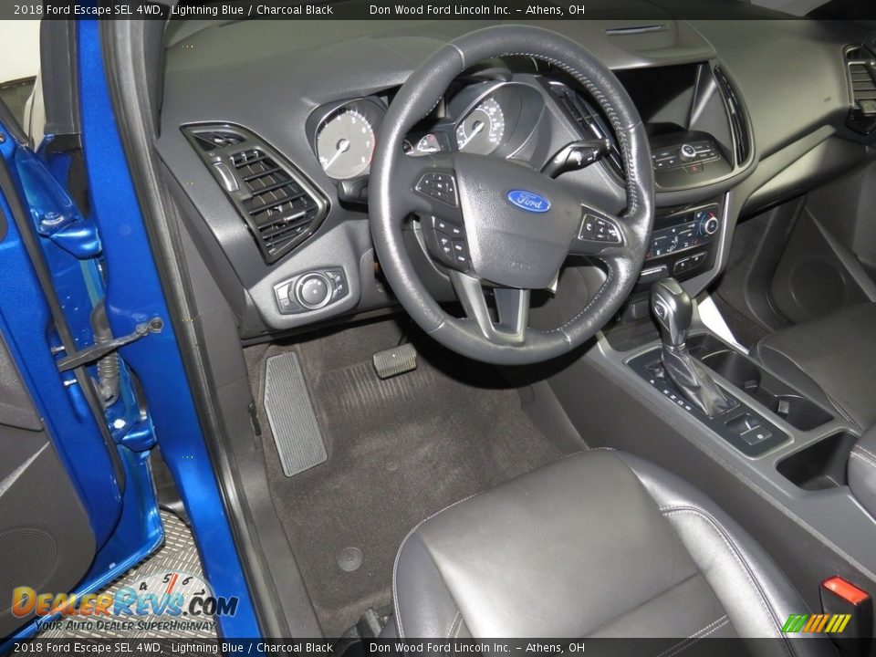 2018 Ford Escape SEL 4WD Lightning Blue / Charcoal Black Photo #19