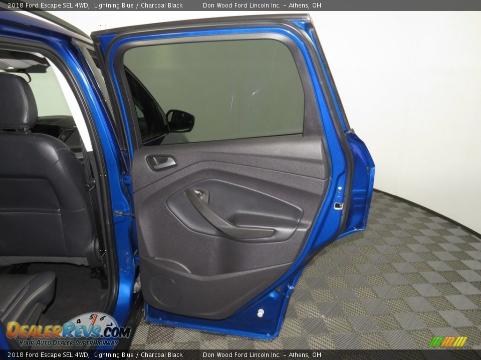 2018 Ford Escape SEL 4WD Lightning Blue / Charcoal Black Photo #24