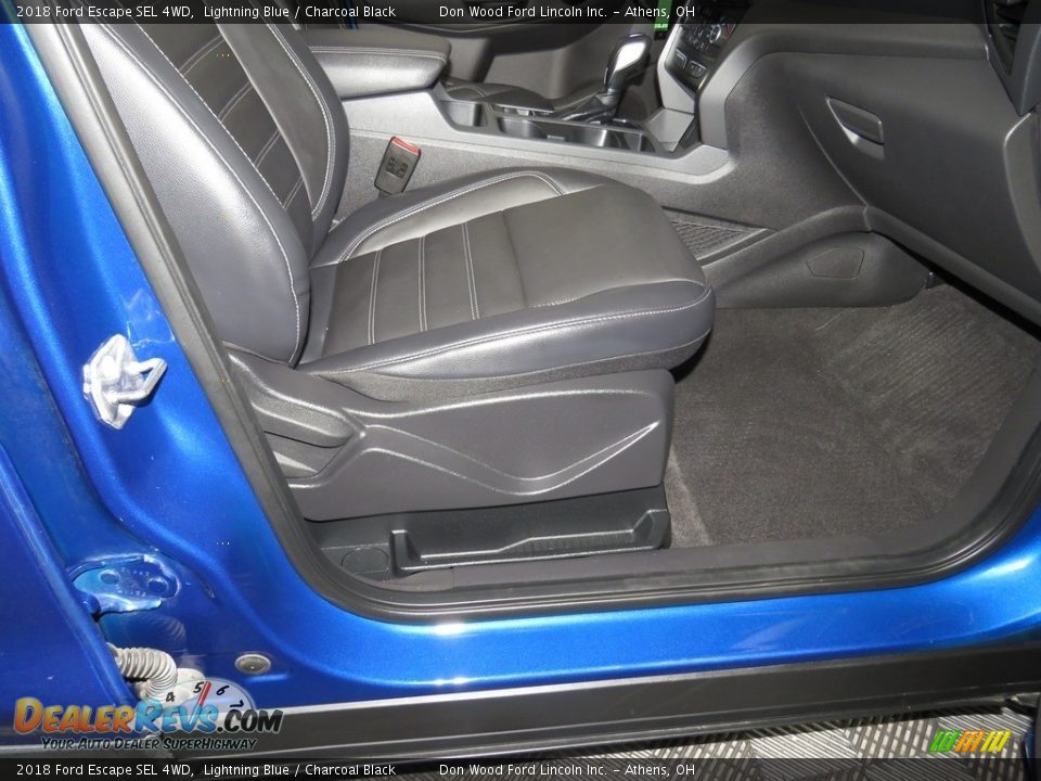 2018 Ford Escape SEL 4WD Lightning Blue / Charcoal Black Photo #27
