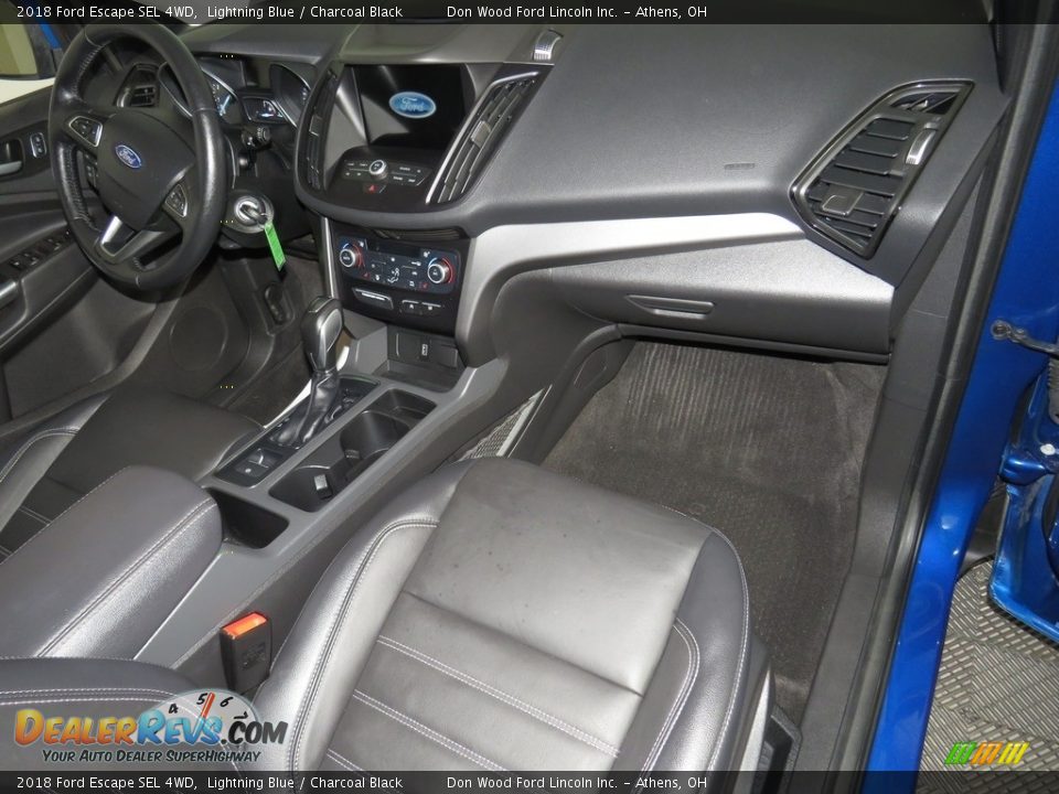 2018 Ford Escape SEL 4WD Lightning Blue / Charcoal Black Photo #28