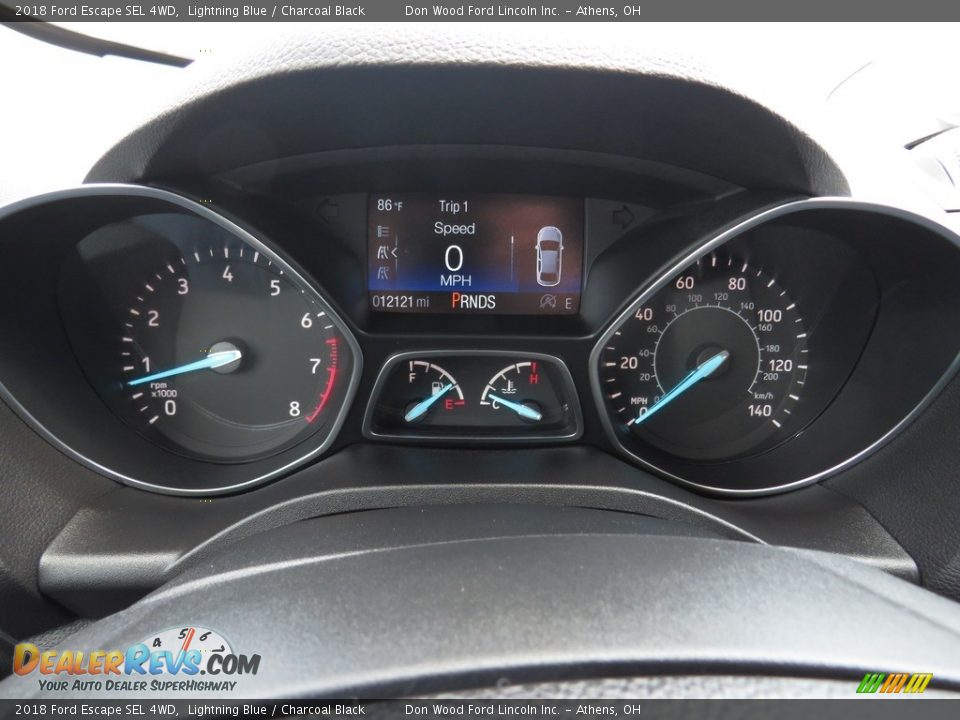 2018 Ford Escape SEL 4WD Lightning Blue / Charcoal Black Photo #29