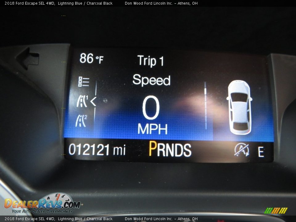 2018 Ford Escape SEL 4WD Lightning Blue / Charcoal Black Photo #30