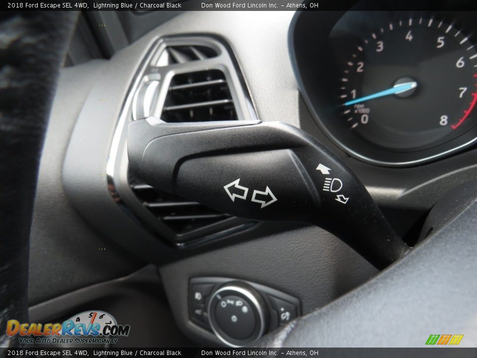 2018 Ford Escape SEL 4WD Lightning Blue / Charcoal Black Photo #31