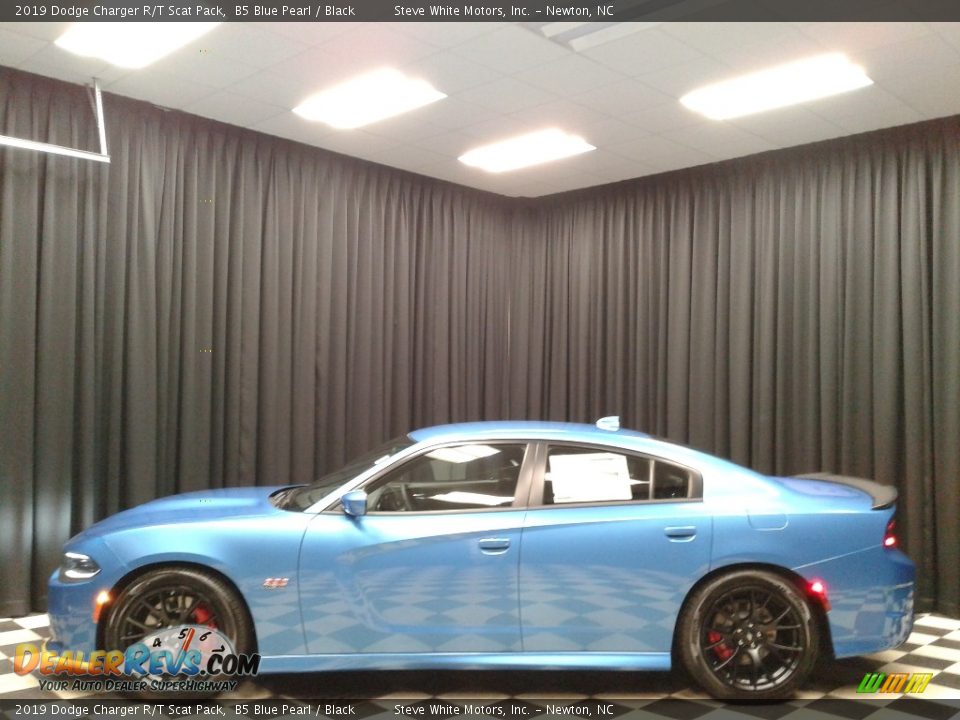 2019 Dodge Charger R/T Scat Pack B5 Blue Pearl / Black Photo #1