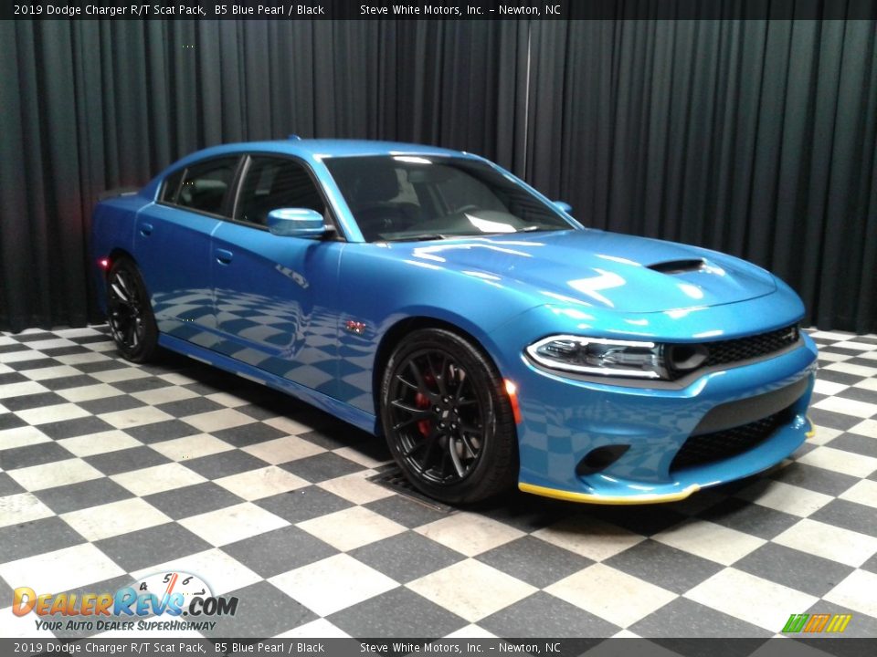 2019 Dodge Charger R/T Scat Pack B5 Blue Pearl / Black Photo #4