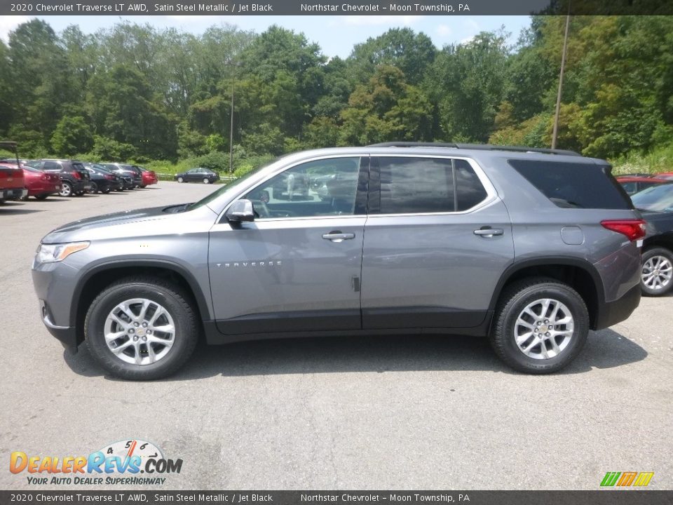 Satin Steel Metallic 2020 Chevrolet Traverse LT AWD Photo #2