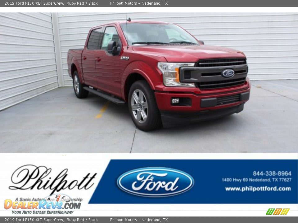 2019 Ford F150 XLT SuperCrew Ruby Red / Black Photo #1