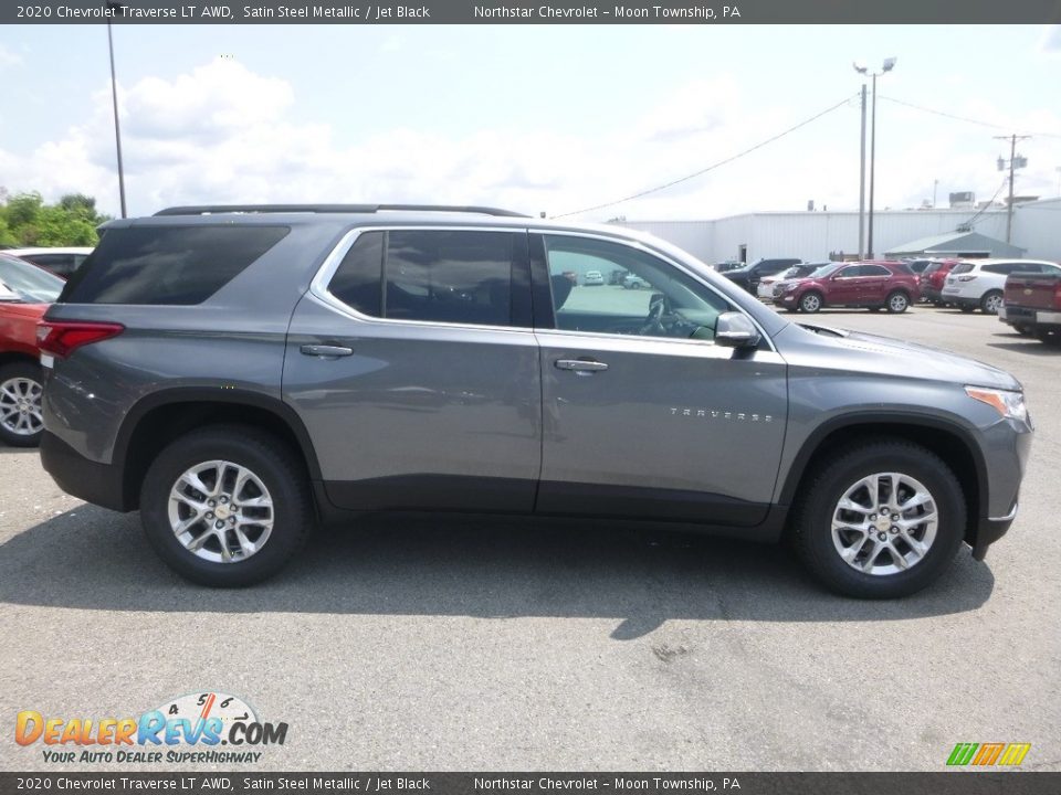 Satin Steel Metallic 2020 Chevrolet Traverse LT AWD Photo #6