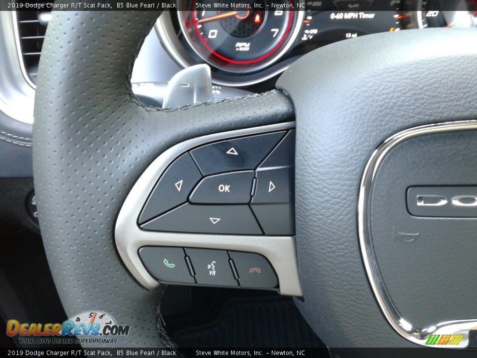2019 Dodge Charger R/T Scat Pack B5 Blue Pearl / Black Photo #17