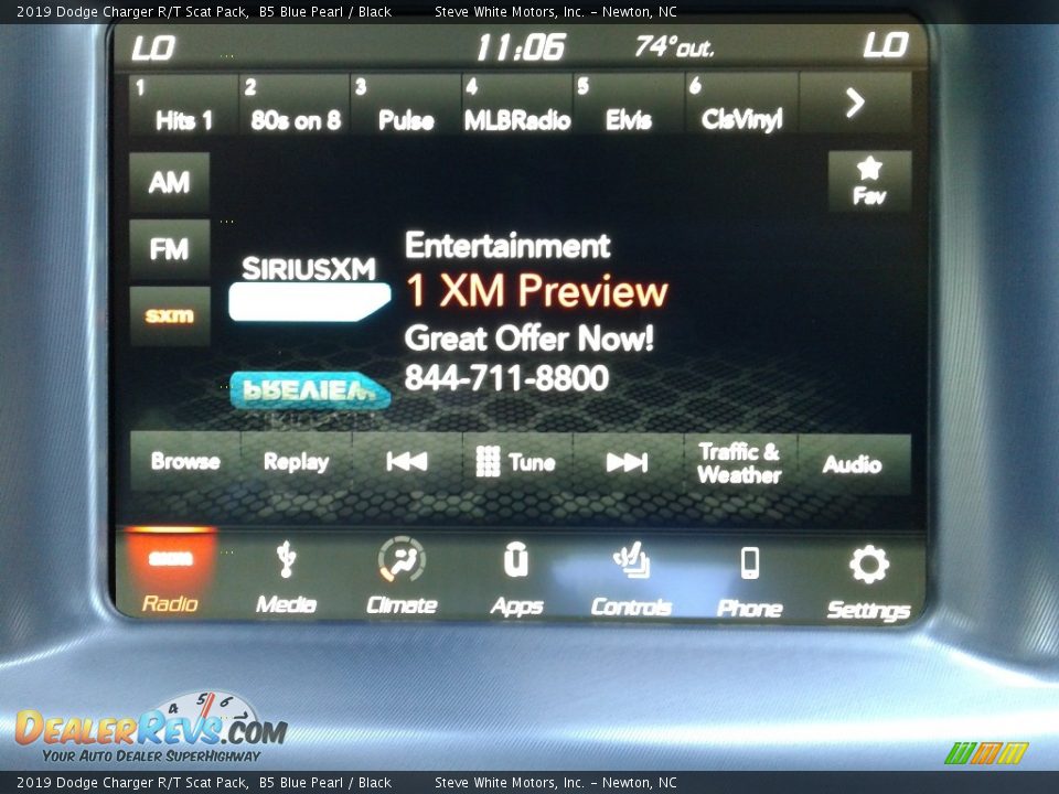 2019 Dodge Charger R/T Scat Pack B5 Blue Pearl / Black Photo #21