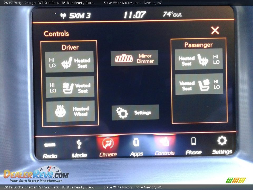 2019 Dodge Charger R/T Scat Pack B5 Blue Pearl / Black Photo #24