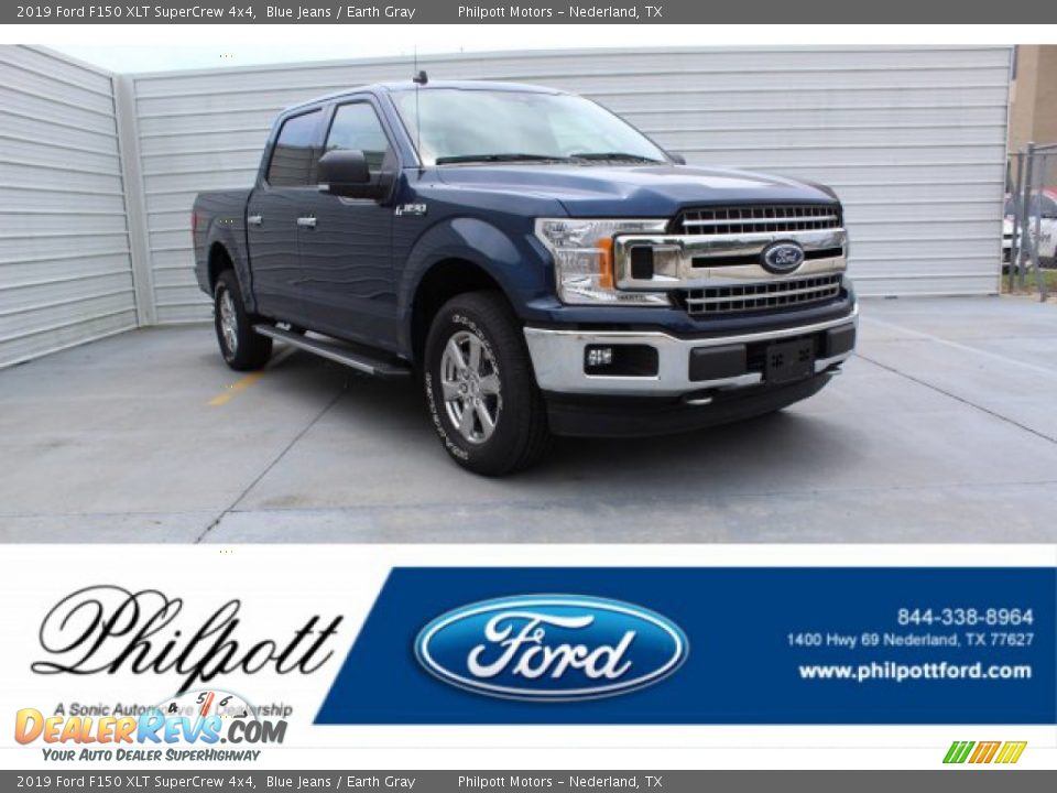 2019 Ford F150 XLT SuperCrew 4x4 Blue Jeans / Earth Gray Photo #1