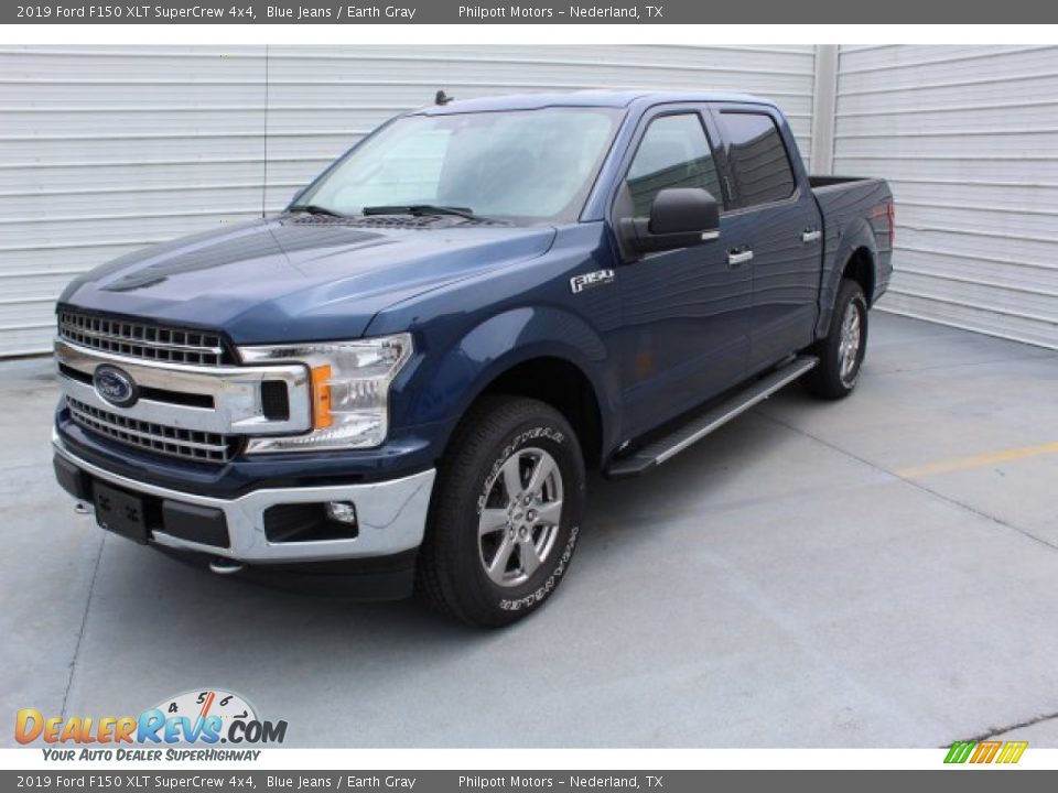2019 Ford F150 XLT SuperCrew 4x4 Blue Jeans / Earth Gray Photo #4