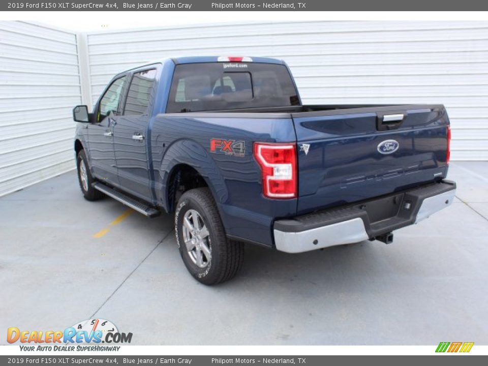 2019 Ford F150 XLT SuperCrew 4x4 Blue Jeans / Earth Gray Photo #7