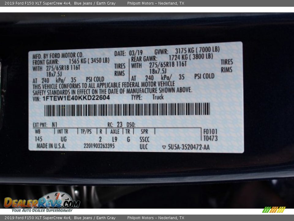 2019 Ford F150 XLT SuperCrew 4x4 Blue Jeans / Earth Gray Photo #25