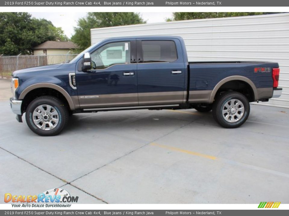2019 Ford F250 Super Duty King Ranch Crew Cab 4x4 Blue Jeans / King Ranch Java Photo #6