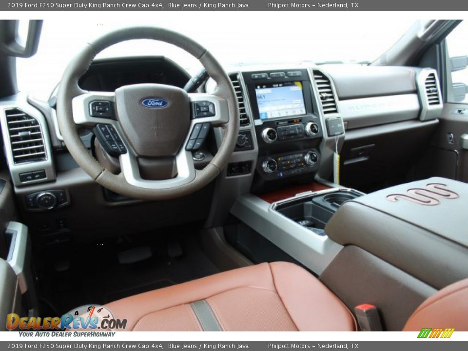 2019 Ford F250 Super Duty King Ranch Crew Cab 4x4 Blue Jeans / King Ranch Java Photo #20