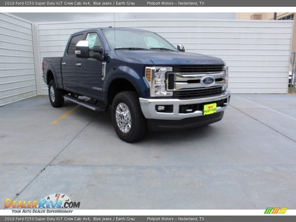 2019 Ford F250 Super Duty XLT Crew Cab 4x4 Blue Jeans / Earth Gray Photo #2