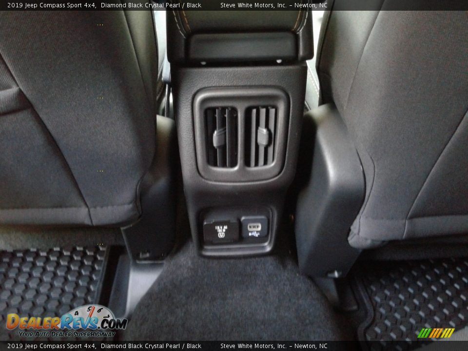 2019 Jeep Compass Sport 4x4 Diamond Black Crystal Pearl / Black Photo #13