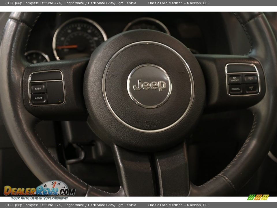 2014 Jeep Compass Latitude 4x4 Bright White / Dark Slate Gray/Light Pebble Photo #6