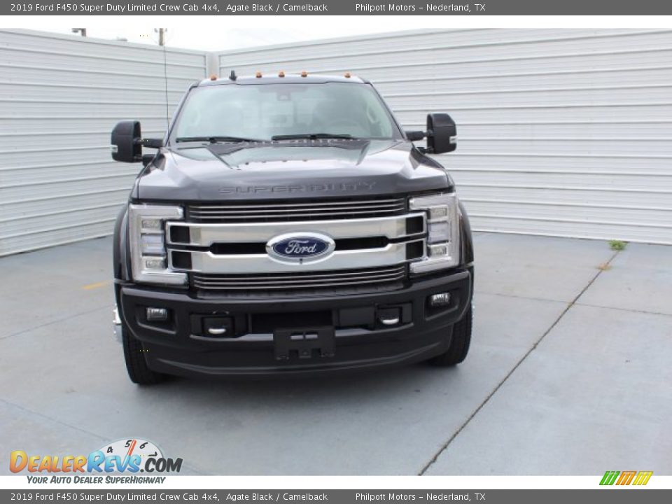 2019 Ford F450 Super Duty Limited Crew Cab 4x4 Agate Black / Camelback Photo #3