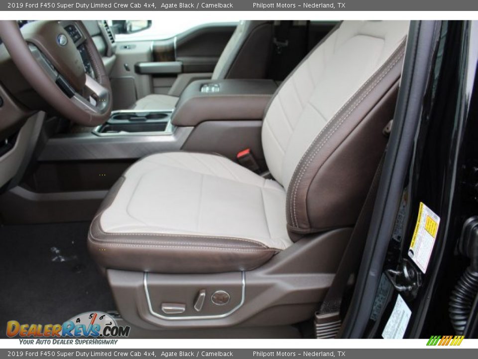 Front Seat of 2019 Ford F450 Super Duty Limited Crew Cab 4x4 Photo #11