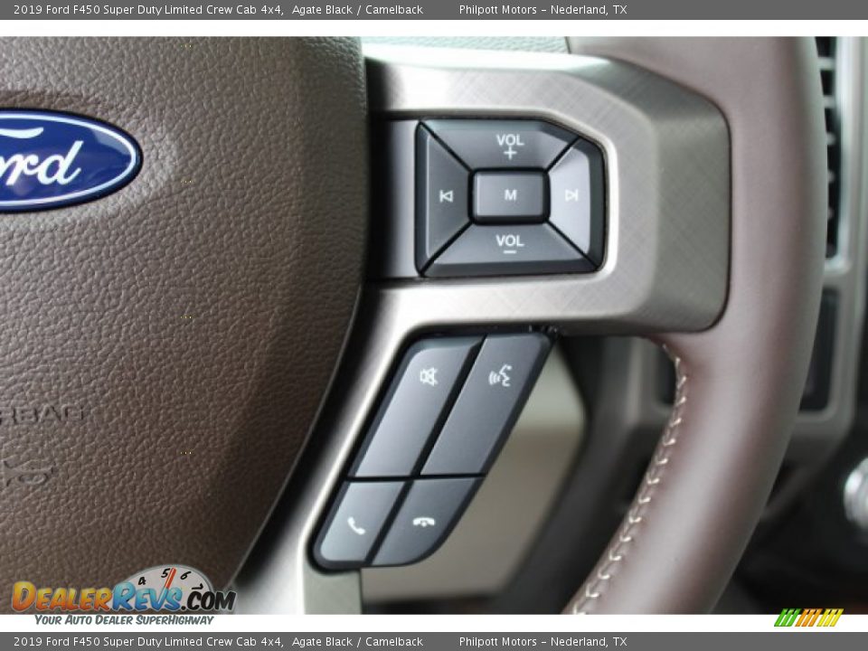 2019 Ford F450 Super Duty Limited Crew Cab 4x4 Steering Wheel Photo #14