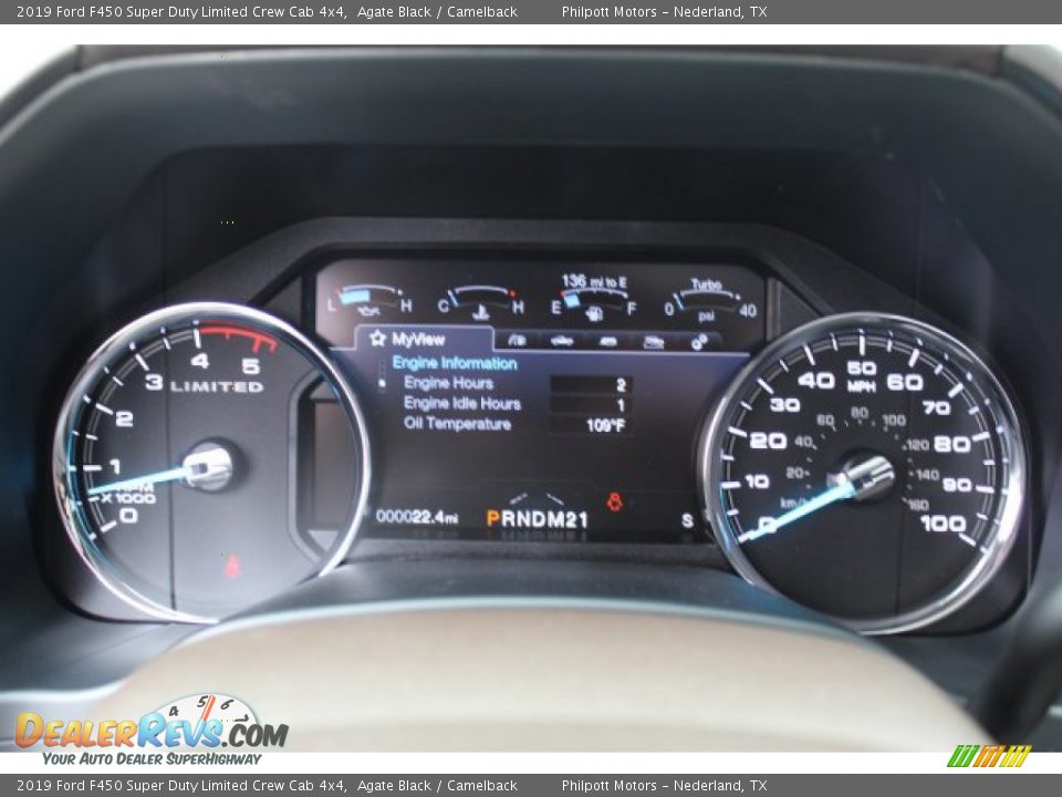 2019 Ford F450 Super Duty Limited Crew Cab 4x4 Gauges Photo #15