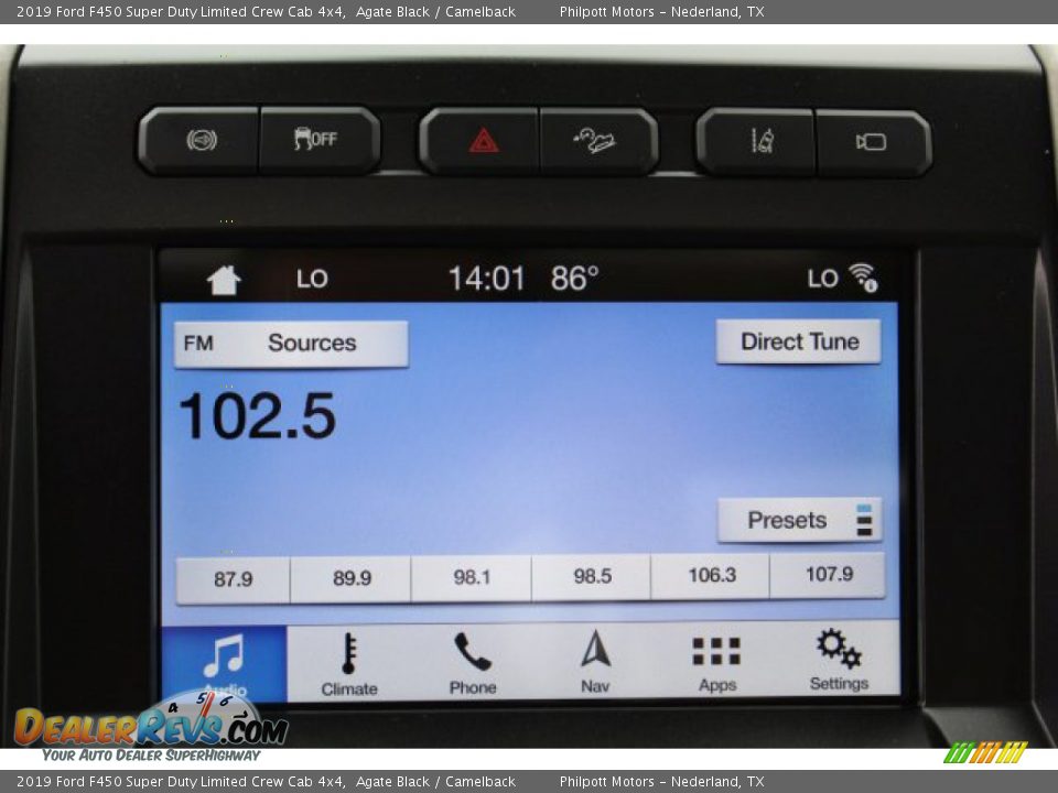 2019 Ford F450 Super Duty Limited Crew Cab 4x4 Agate Black / Camelback Photo #17