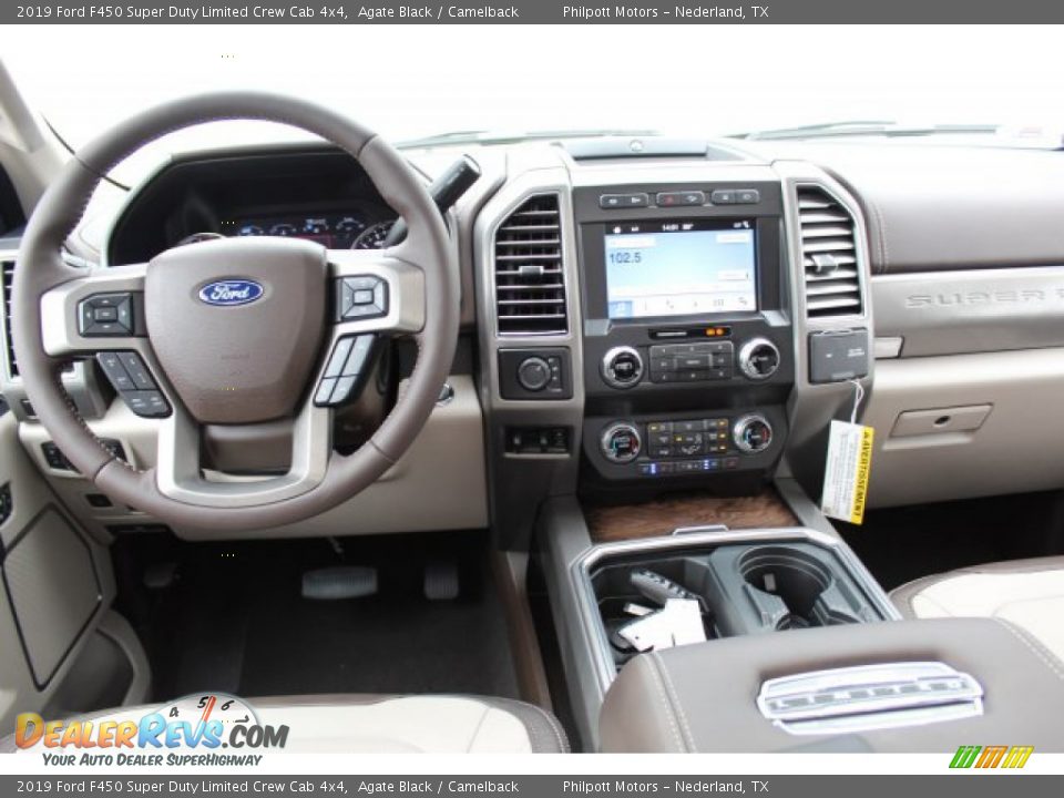 2019 Ford F450 Super Duty Limited Crew Cab 4x4 Agate Black / Camelback Photo #22