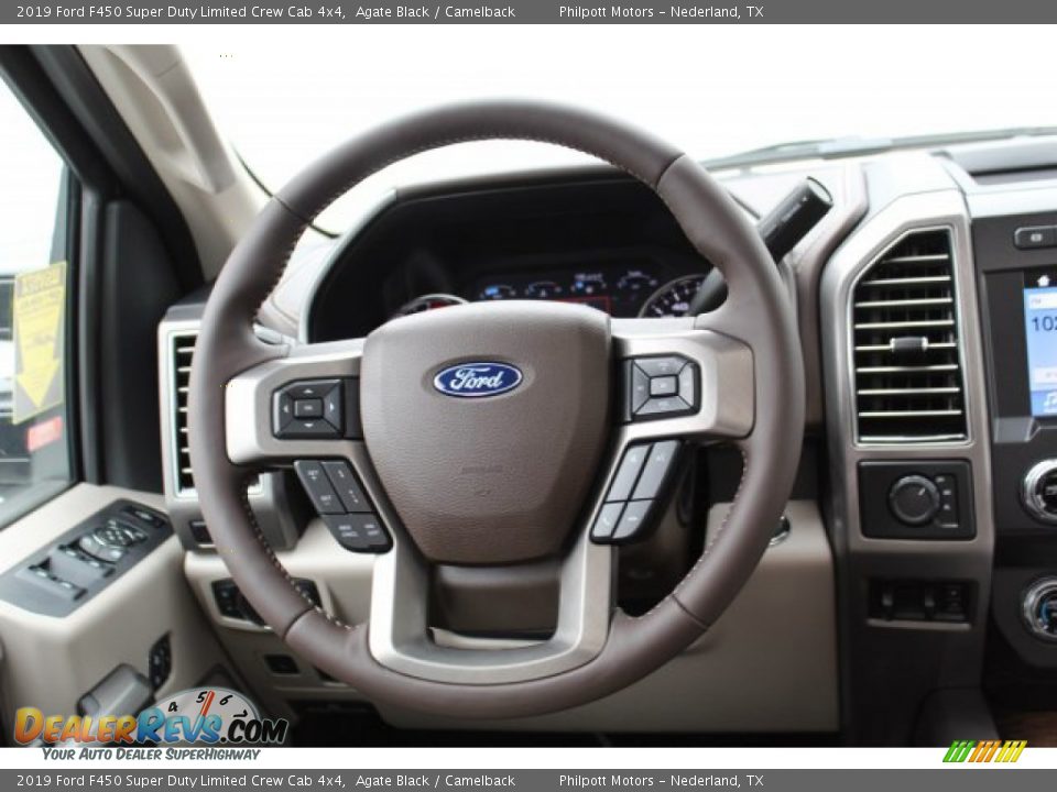 2019 Ford F450 Super Duty Limited Crew Cab 4x4 Steering Wheel Photo #23